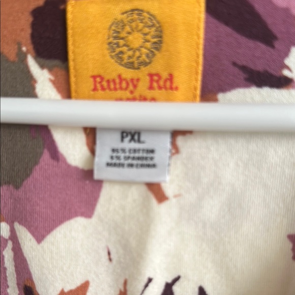 Ruby Rd fall floral top - Picture 3 of 5